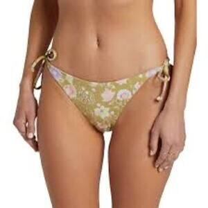 NWT Billabong Feelin Peaceful Reversible Tie Tropic Bikini Bottoms Women's M/10